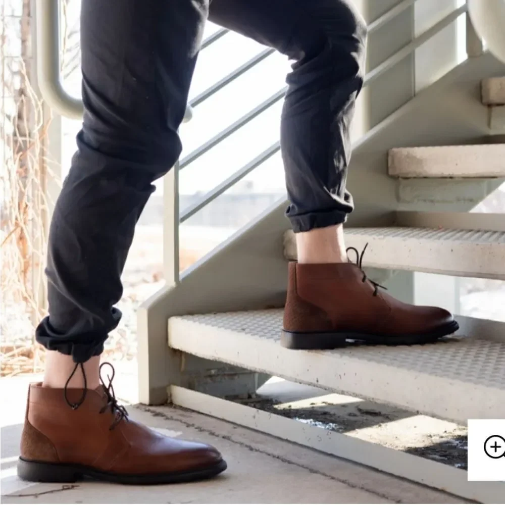 Thomas & Vine Men's Chukka Boots Genuine Leather